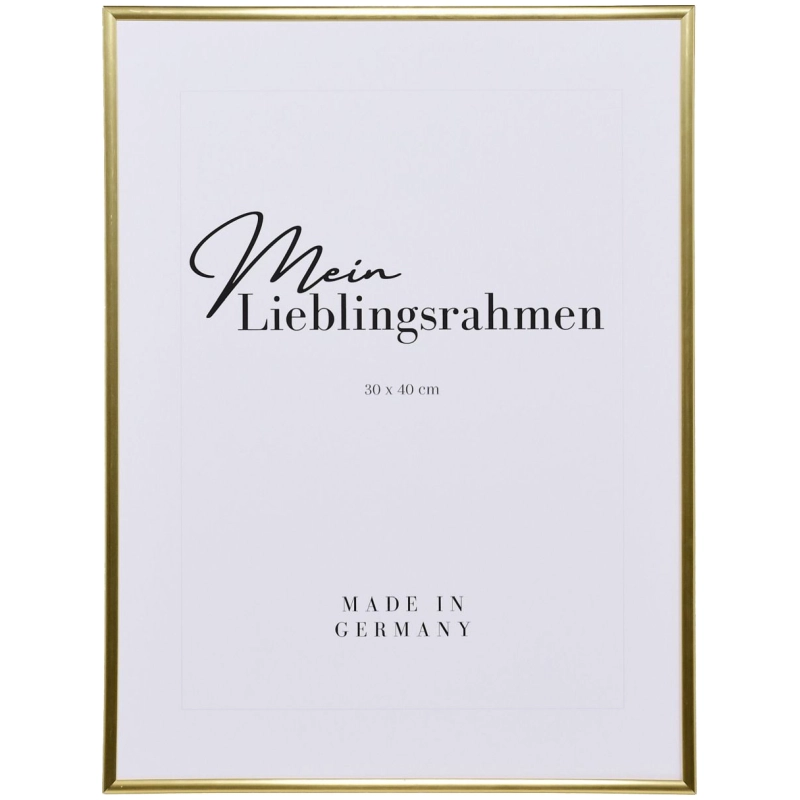 Bilderrahmen Kunststoff Sara Gold 10x15 cm ohne Glas, mit Rückwand