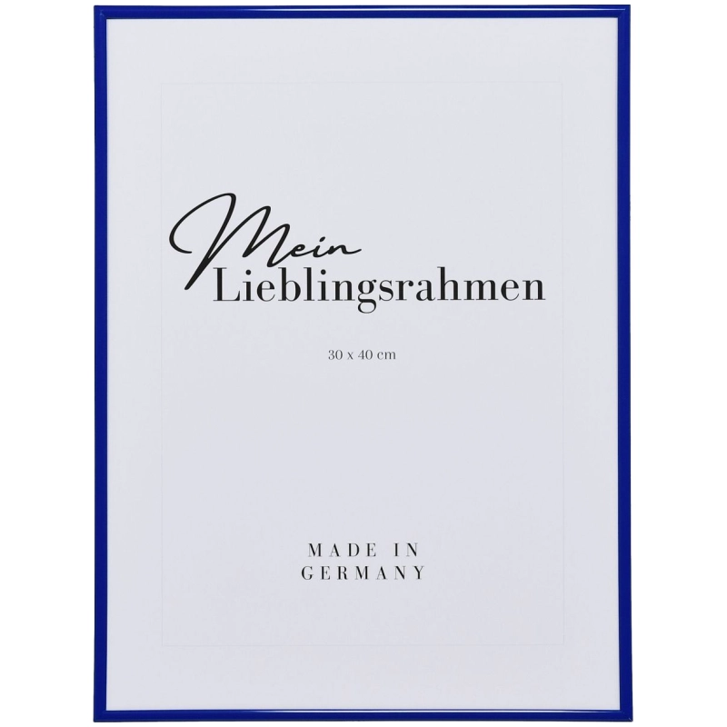 Bilderrahmen Kunststoff Sara Blau 30x30 cm Museumsglas UV 70%