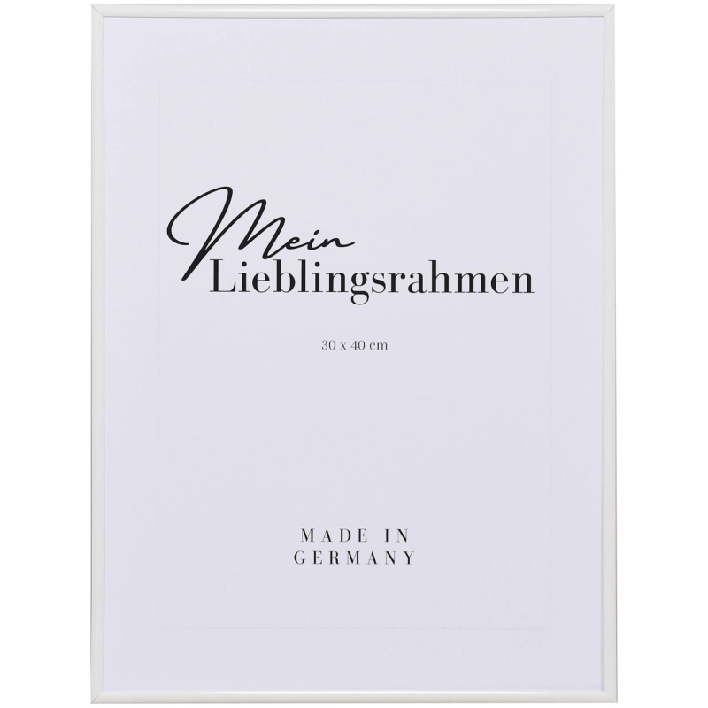 Bilderrahmen Kunststoff Sara Weiß 50x50 cm Kunstglas
